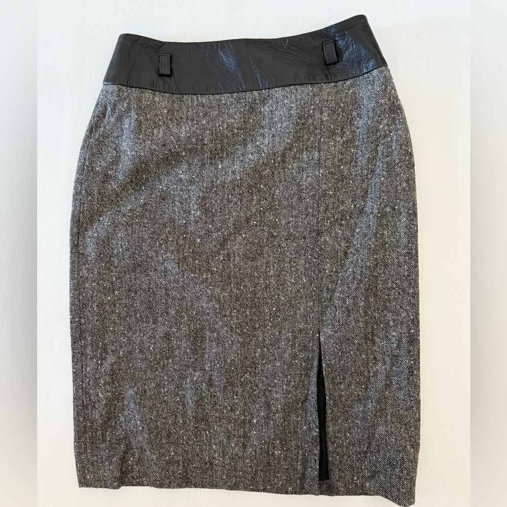 Louis Feraud Womens Skirt Size 34‎  Lined Viscose Blend Gray